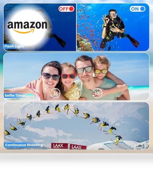 4K Digital Camera Waterproof — Compact Digital Cameras, MOREXIMI