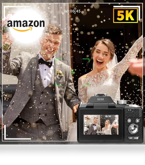 5K Vlogging Camera with 16X Optical Zoom — Remote Controls, NBD
