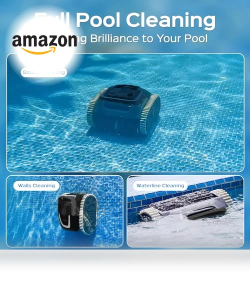 Cordless APP Robotic Pool Cleaner with Wall Climbing — Smart Cleaning Robots, WYBOT