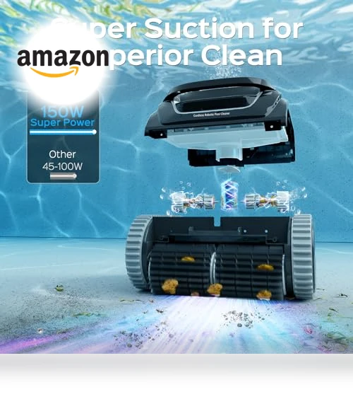Cordless APP Robotic Pool Cleaner with Wall Climbing — Smart Cleaning Robots, WYBOT