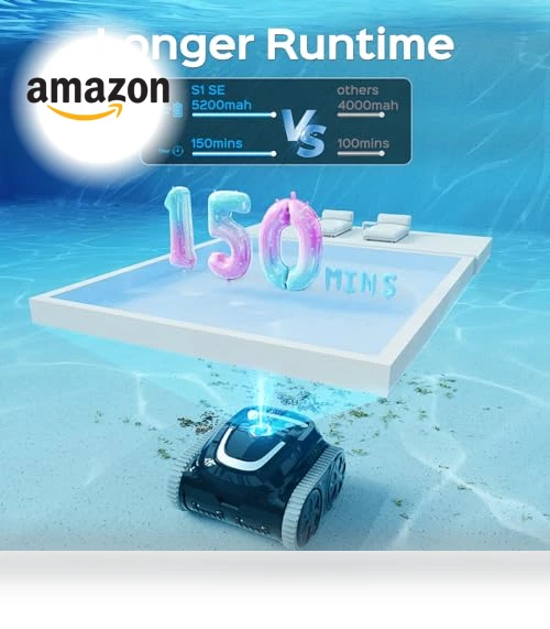 Cordless APP Robotic Pool Cleaner with Wall Climbing — Smart Cleaning Robots, WYBOT