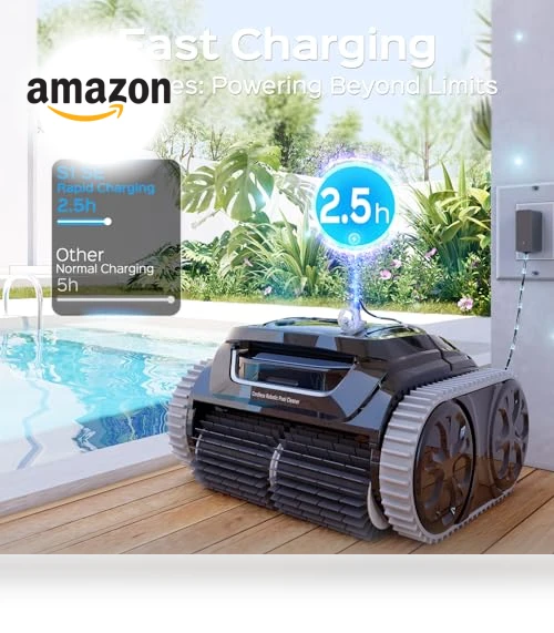 Cordless APP Robotic Pool Cleaner with Wall Climbing — Smart Cleaning Robots, WYBOT
