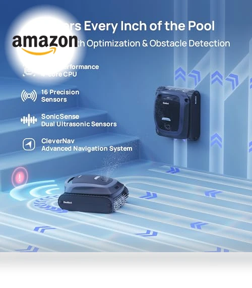 Cordless Robotic Pool Vacuum Cleaner — Automated Pool Maintenance, Beatbot
