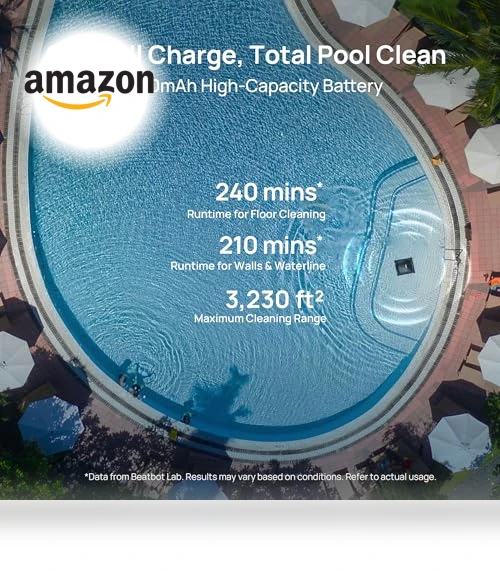 Cordless Robotic Pool Vacuum Cleaner — Automated Pool Maintenance, Beatbot