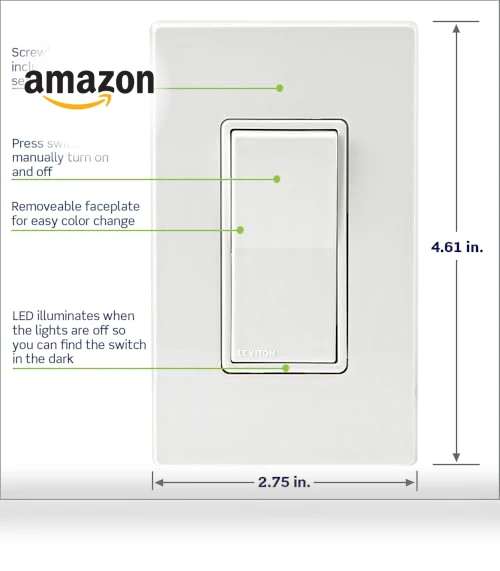 Decora Smart Switch — Smart Home Hubs & Controllers, Leviton
