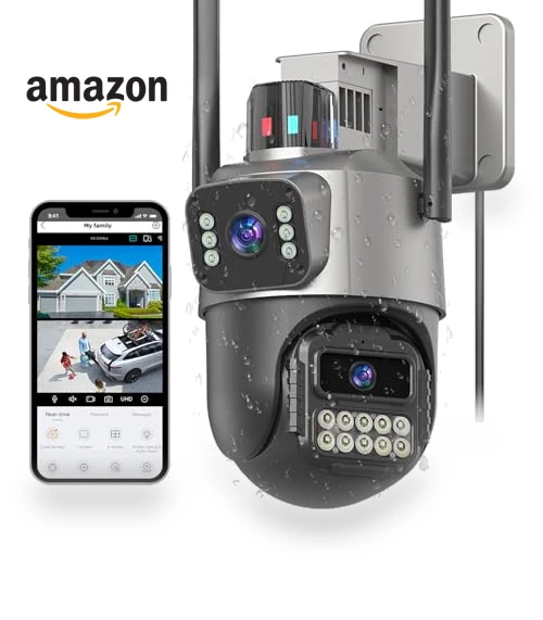 Dual Lens Outdoor Security Camera — Security Cameras, GUOANVISION