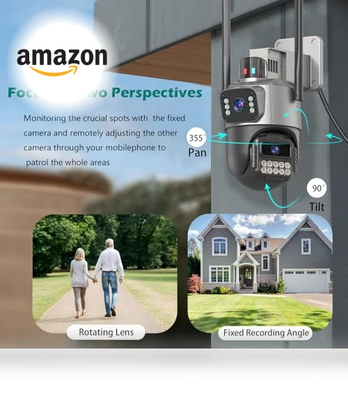Dual Lens Outdoor Security Camera — Security Cameras, GUOANVISION