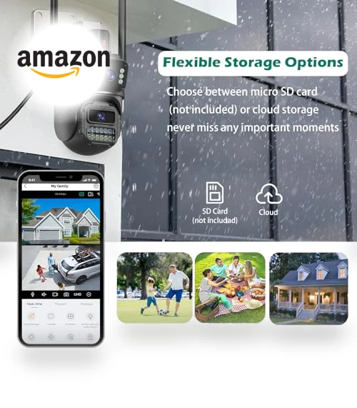 Dual Lens Outdoor Security Camera — Security Cameras, GUOANVISION
