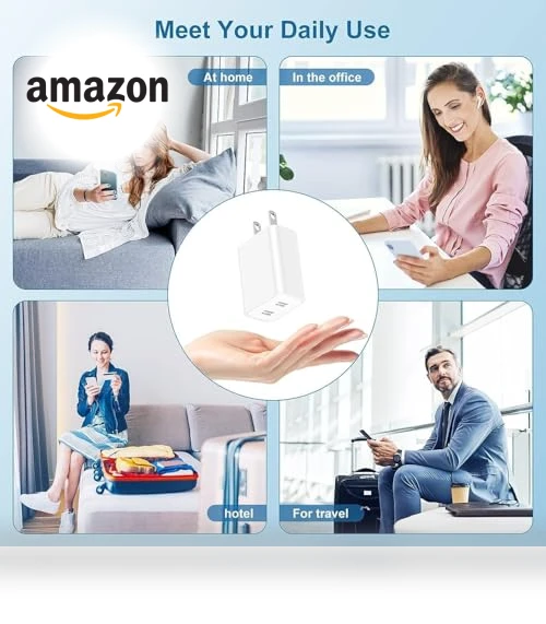 Dual-Port USB-C Fast Charger Block — Chargers, Shenzhen Liuri Technology Co.,Ltd.