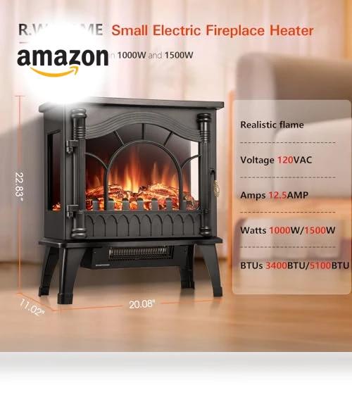 Electric Fireplace Heater — Electric Heating Solutions, R.W.FLAME