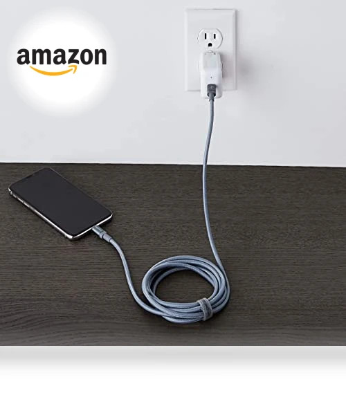 Fast Charging USB-C to Lightning iPhone Charger Cable — Lightning, Amazon Basics