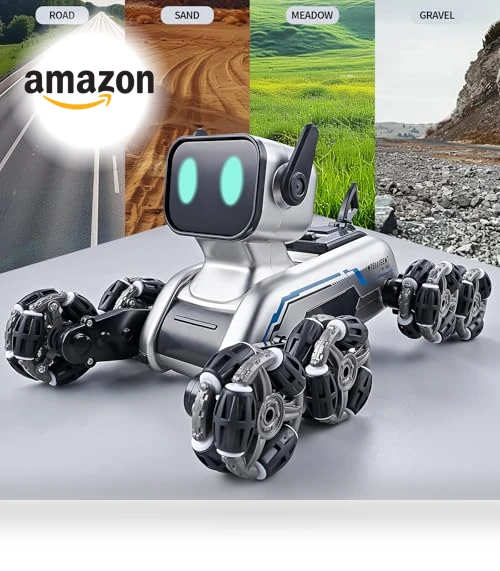 Gesture Sensing Stunt Robot Dog RC Car — Interactive Figures & Robots, Aprilwolf