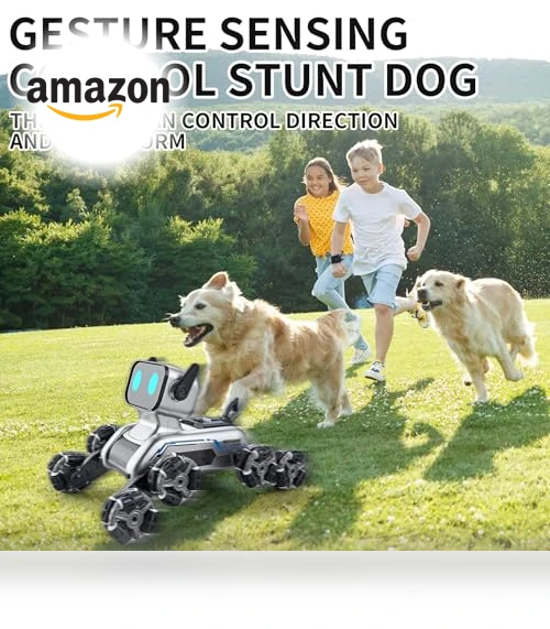 Gesture Sensing Stunt Robot Dog RC Car — Interactive Figures & Robots, Aprilwolf