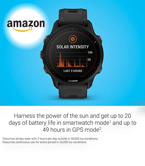 GPS Running Smartwatch with Solar Charging — GPS Units, Garmin