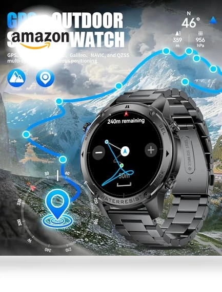 GPS Smart Watch for Men — Smartwatches, HIRREO