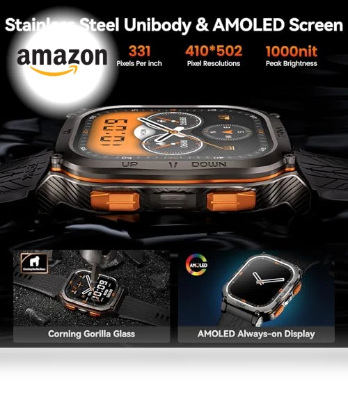 Military Smart Watch with GPS — Smartwatches, AMAZTIM