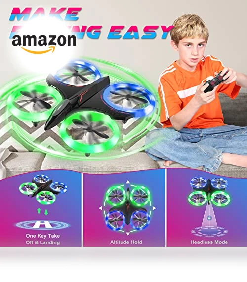 Mini Drone for Kids — Interactive Figures & Robots, HattyRoom