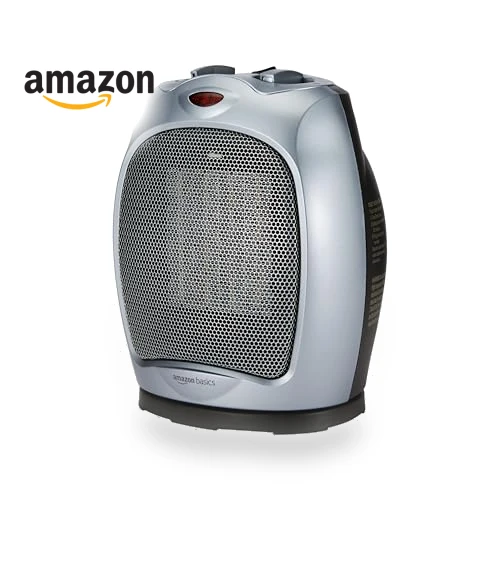 Oscillating Ceramic Space Heater — Portable Heating Solutions, Amazon Basics