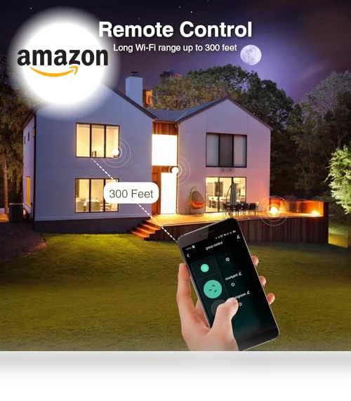 Outdoor Smart Plug with 2 Sockets — Garden Illumination, GHome Smart