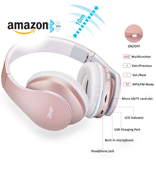 Over-Ear Bluetooth Headphones — In-Ear Headphones, ZIHNIC