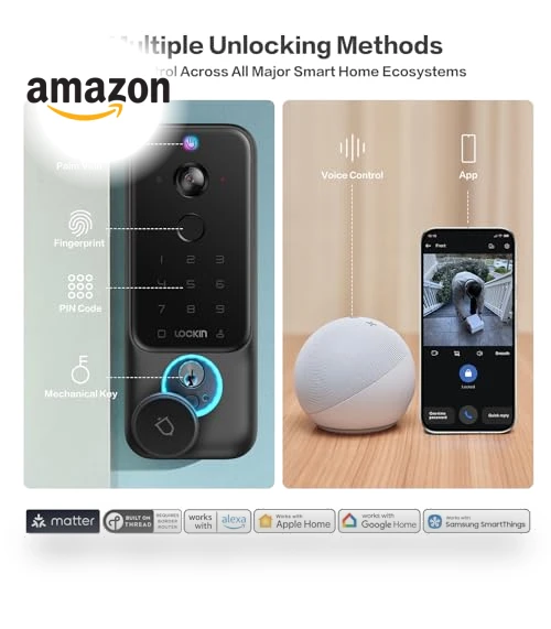 Palm Vein Video Smart Lock — Biometric Security, Lockin
