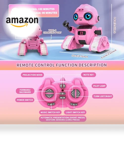 Rechargeable Remote Control Robot — Interactive Figures & Robots, Dzxlin