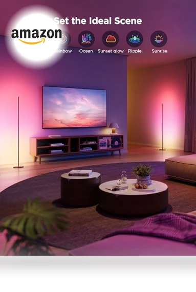 RGBIC Floor Lamp 2-Pack — LED, Govee
