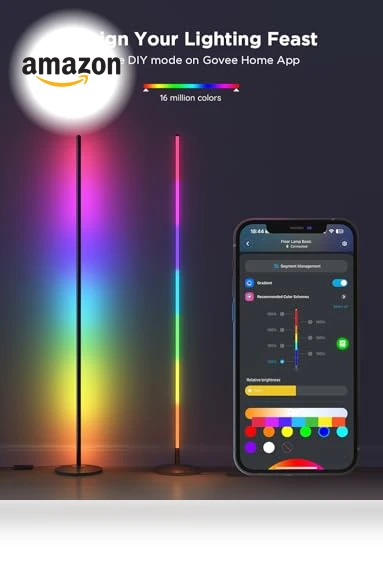 RGBIC Floor Lamp 2-Pack — LED, Govee