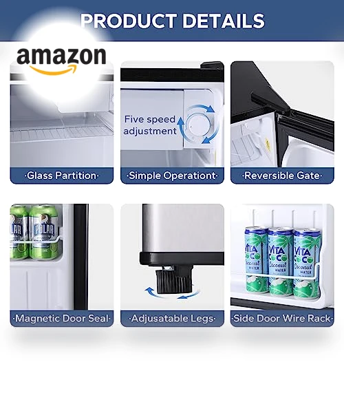 Small Refrigerator with Freezer — Mini Fridges, BANGSON
