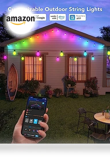 Smart Outdoor String Lights — Outdoor String Lights, Govee