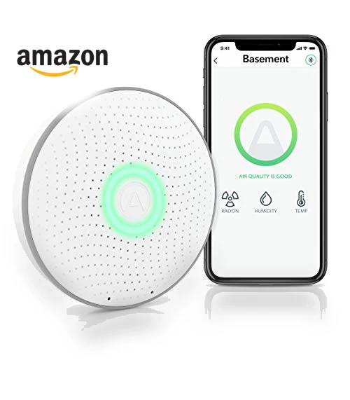 Smart Radon Detector with Humidity & Temperature Sensor — Home Climate Control, Airthings