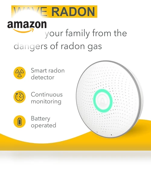 Smart Radon Detector with Humidity & Temperature Sensor — Home Climate Control, Airthings