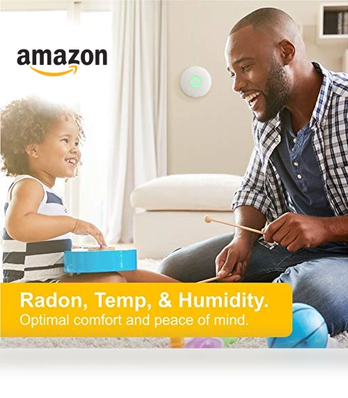 Smart Radon Detector with Humidity & Temperature Sensor — Home Climate Control, Airthings