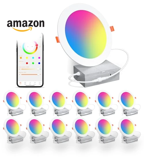 Smart Recessed Lighting RGBCW Color Changing LED Downlight — LED, SikSog