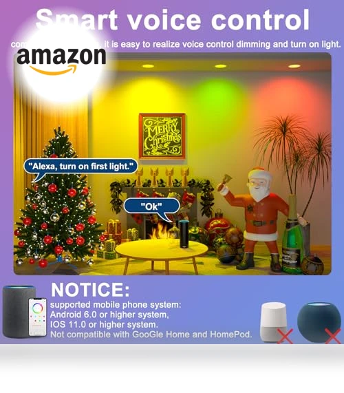 Smart Recessed Lighting RGBCW Color Changing LED Downlight — LED, SikSog