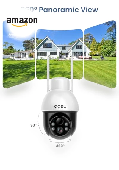 Solar Camera Security Outdoor — Smart Home Security, AOSU