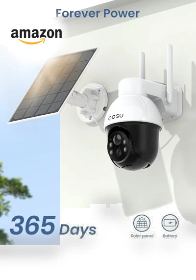 Solar Camera Security Outdoor — Smart Home Security, AOSU