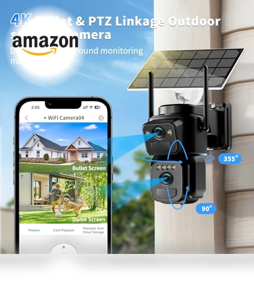 Solar Security Cameras Wireless Outdoor — Smart Home Security, BEZOMIZ