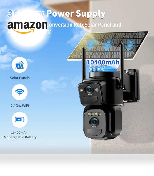 Solar Security Cameras Wireless Outdoor — Smart Home Security, BEZOMIZ