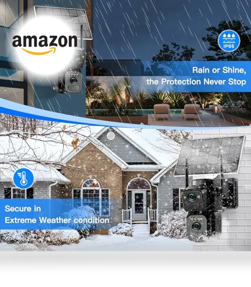 Solar Security Cameras Wireless Outdoor — Smart Home Security, BEZOMIZ