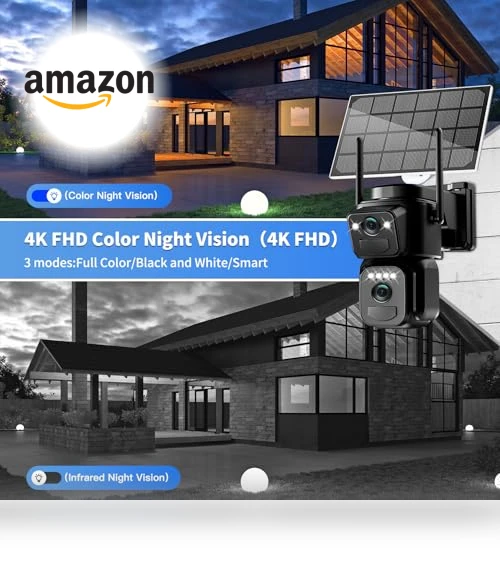 Solar Security Cameras Wireless Outdoor — Smart Home Security, BEZOMIZ