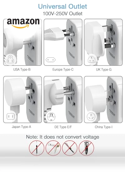 Universal Travel Adapter — Charging Solutions, TESSAN
