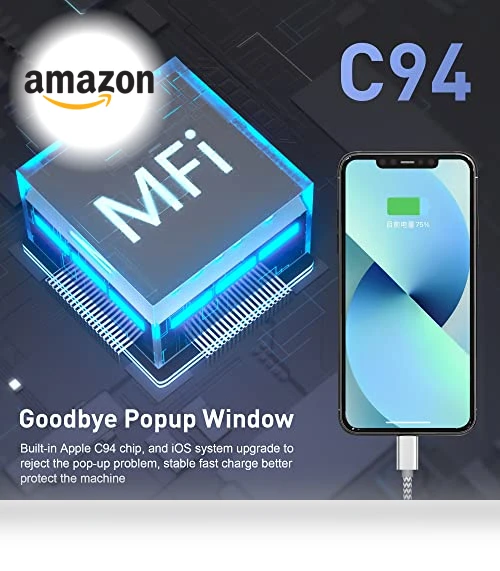 USB C to Lightning Cable 3Pack 6 FT — Lightning, MenoSupp