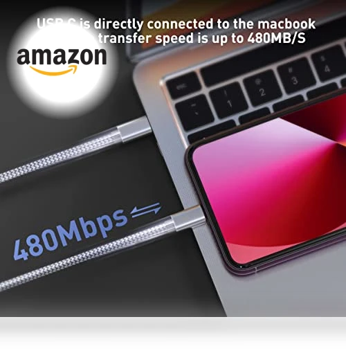 USB C to Lightning Cable 3Pack 6 FT — Lightning, MenoSupp