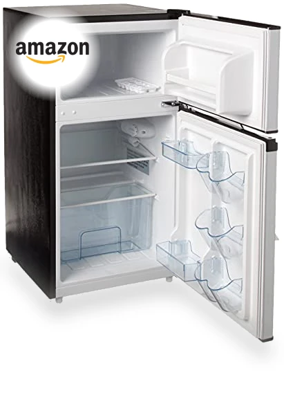 3.2 Cu Ft 2 Door Fridge and Freezer — Mini Fridges, RCA