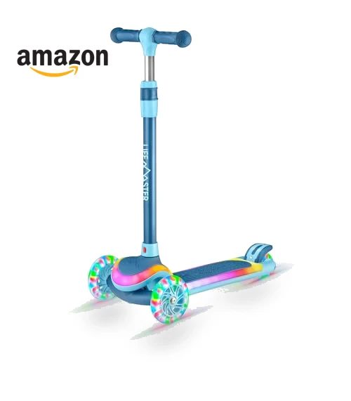 3-Wheel Kids Scooter with Multi-Color Lights — Push Scooters, Lifemaster