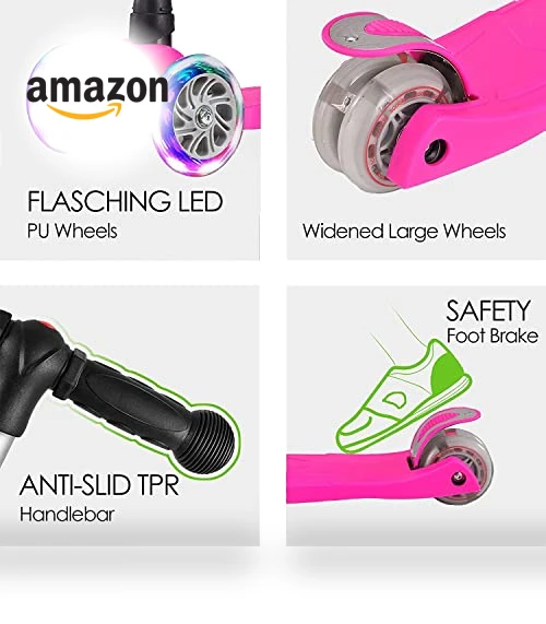 3 Wheeled Kick Scooter for Kids — Push Scooters, DADDYCHILD
