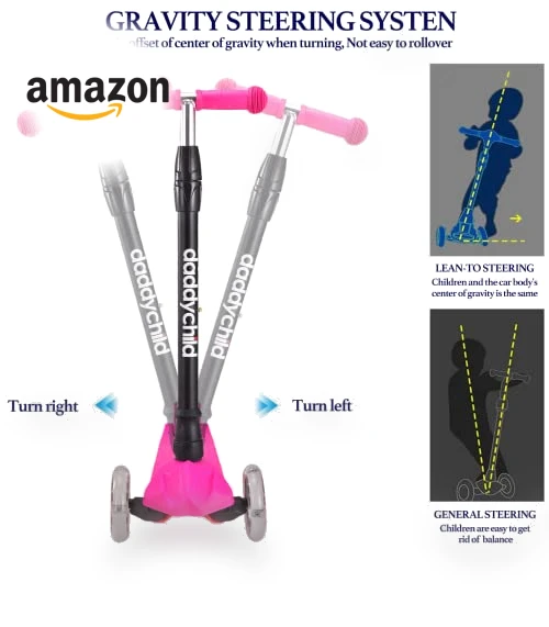3 Wheeled Kick Scooter for Kids — Push Scooters, DADDYCHILD