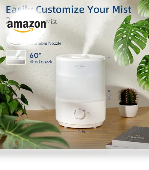 3L Top Fill Cool Mist Humidifier — Air Moisturizers, ASAKUKI