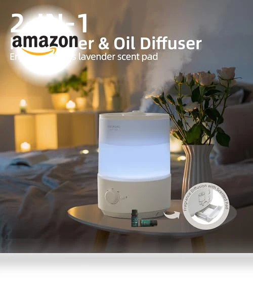 3L Top Fill Cool Mist Humidifier — Air Moisturizers, ASAKUKI